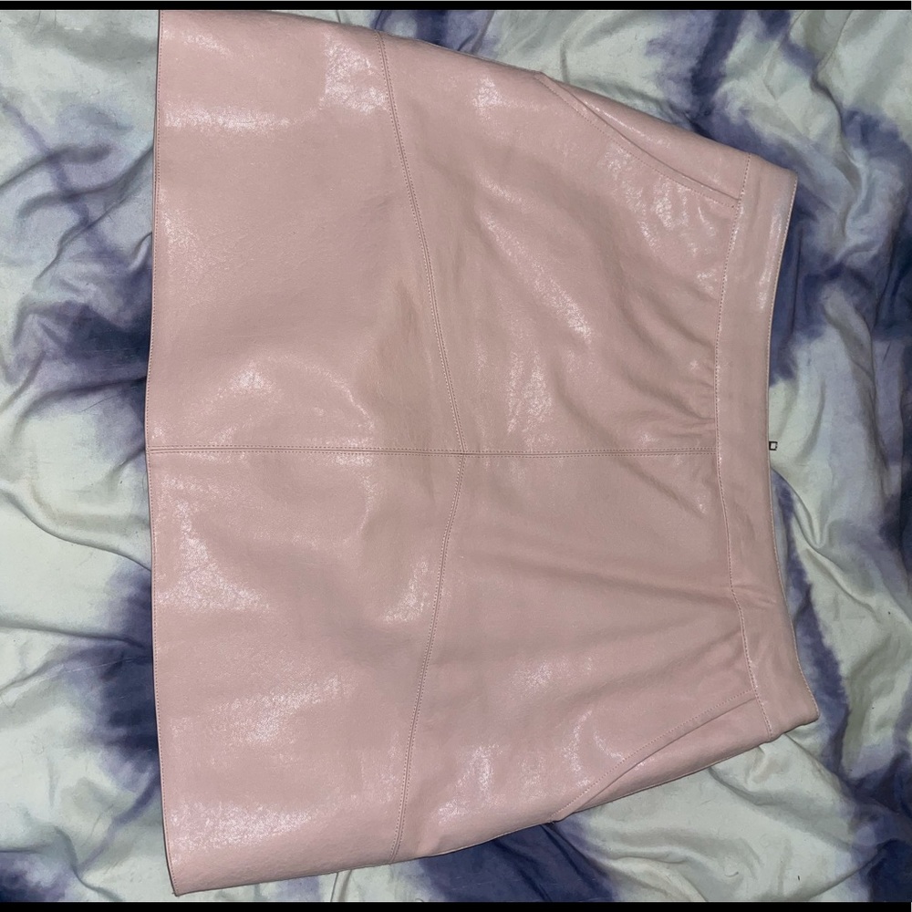 LULUS pleather skirt